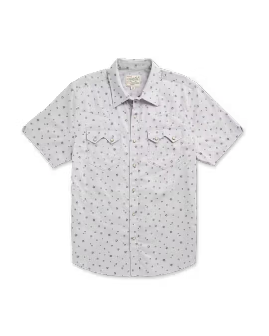 Men's Vintage Weight Short Sleeve Pearl Snap