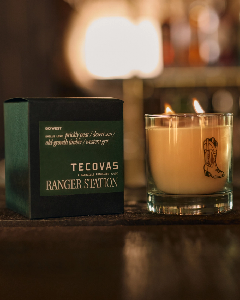 Alternative view of Go West Ranger Station Candle