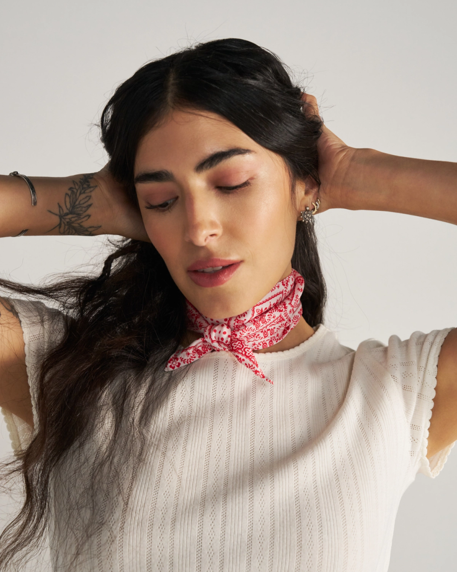 Alternative view of Bandana Ribbon Scarf
