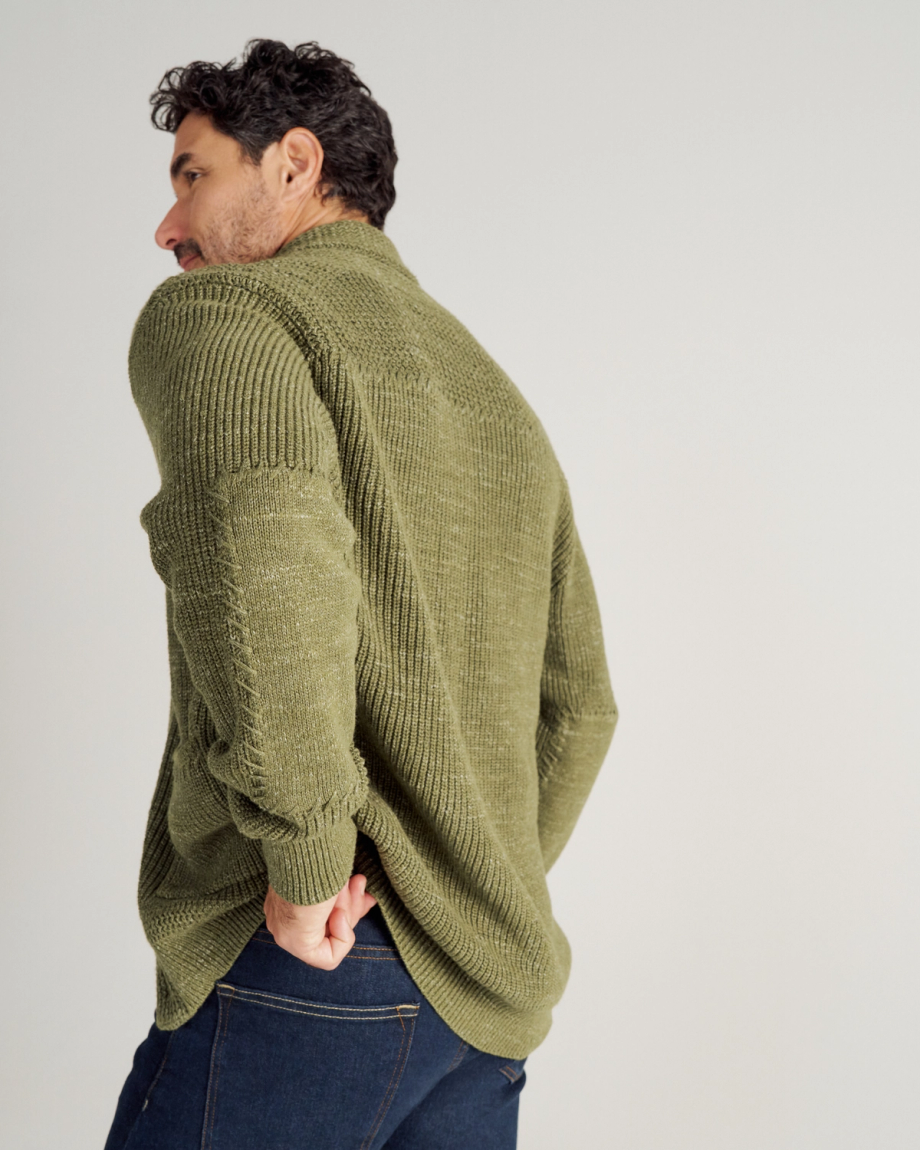 Alternative view of Men's Shawl Collar Cardigan Sweater