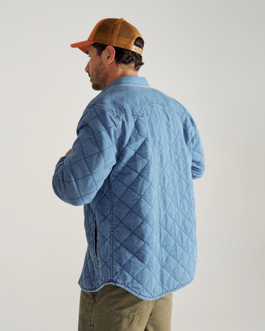 Alternative view of Men's Quilted Denim Shacket