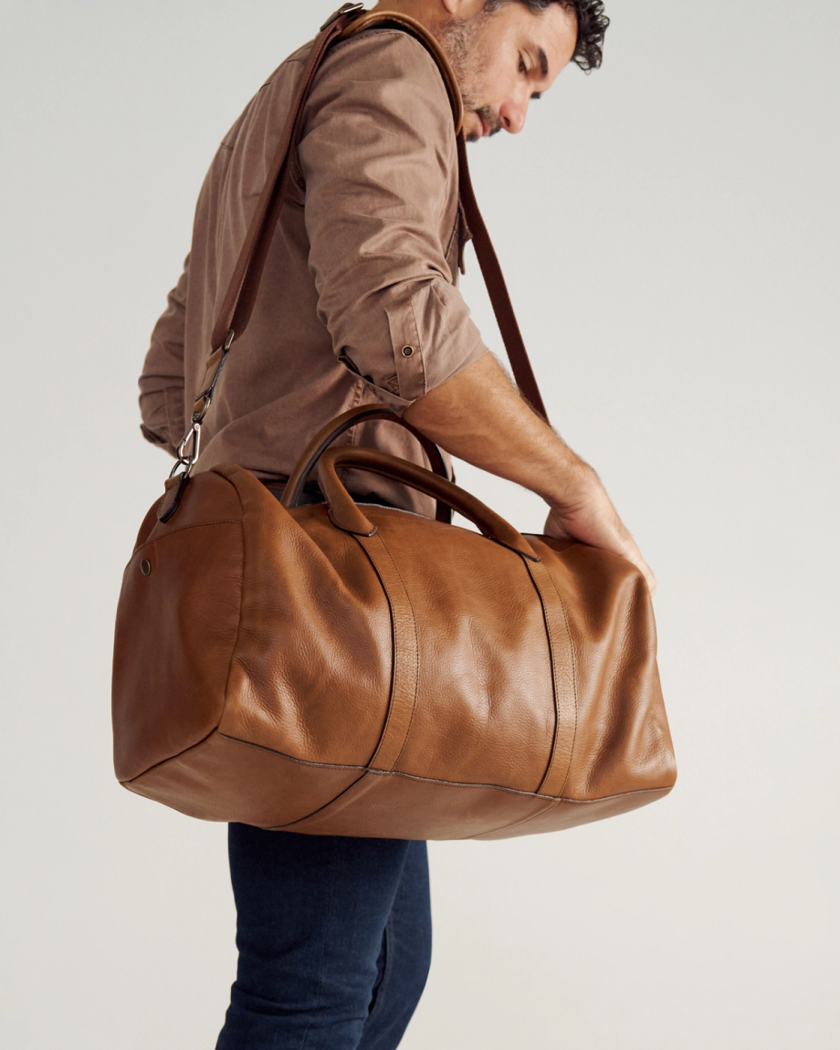 Alternative view of Lightweight Leather Duffle