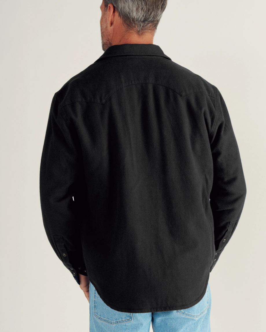Alternative view of Men's Sawtooth Pearl Snap Shacket