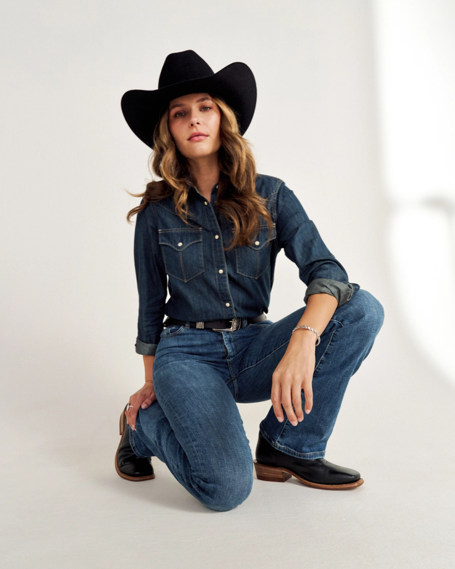 Alternative view of Cattleman Fur Cowboy Hat