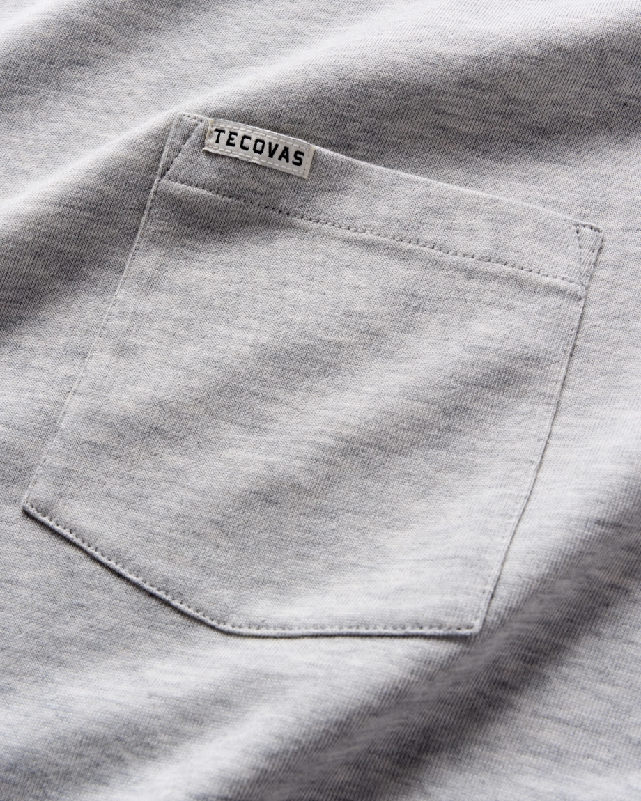 Alternative view of Men's Long Sleeve Standard Issue Heather Pocket Tee