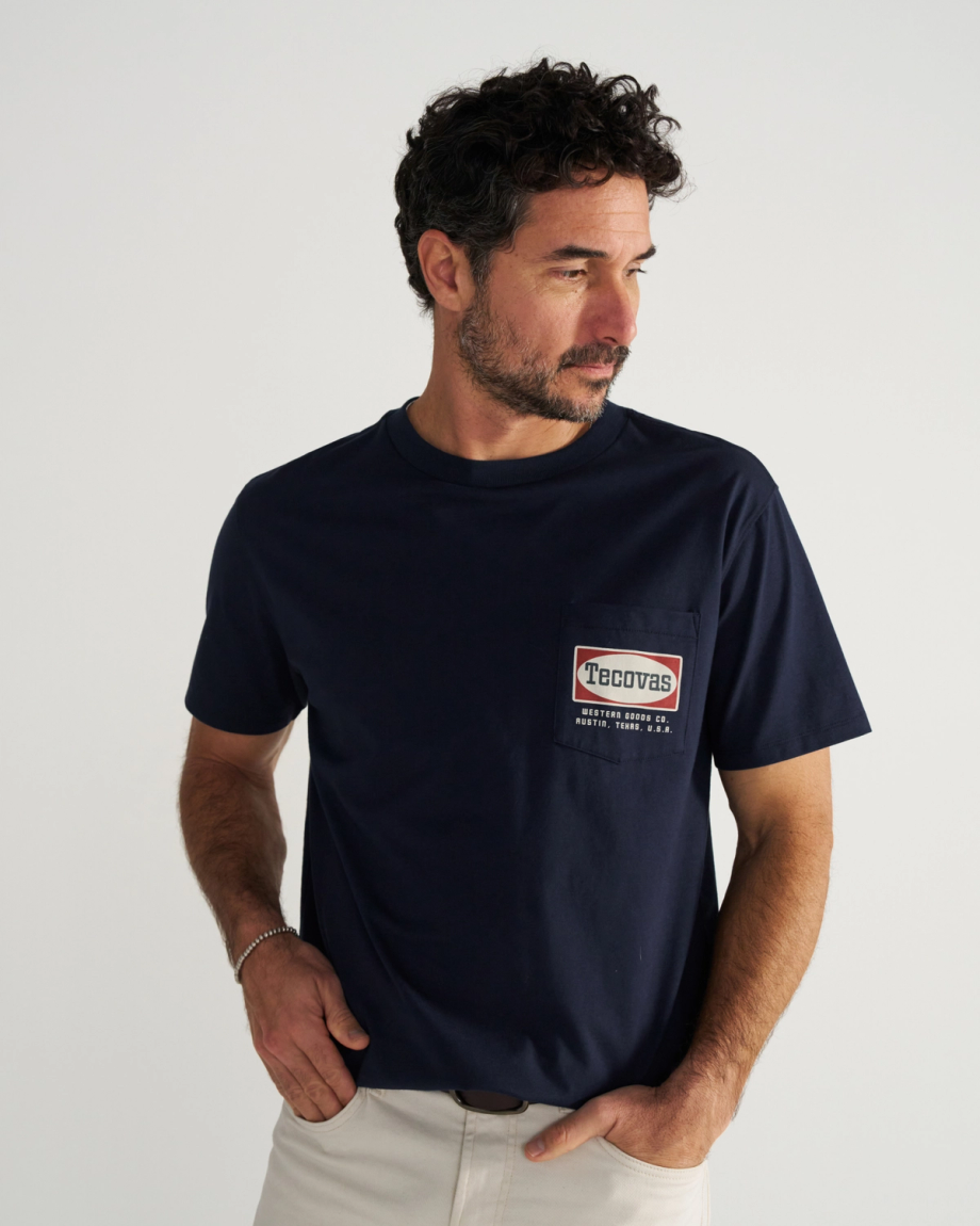Alternative view of Men's Oval Tecovas Pocket T-Shirt