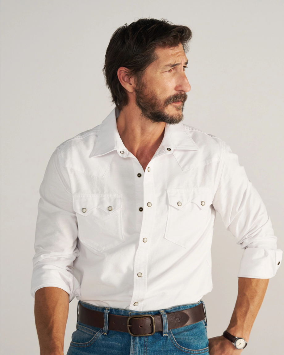 Alternative view of Men's Oxford Pearl Snap